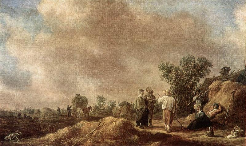 GOYEN, Jan van Haymaking dg France oil painting art